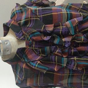 Speak 2Me Women's Plaid Blouse